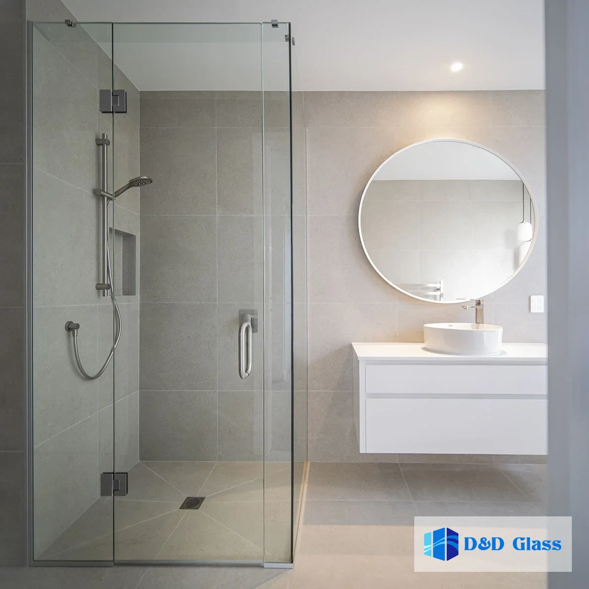 kaca kamar mandi frameless