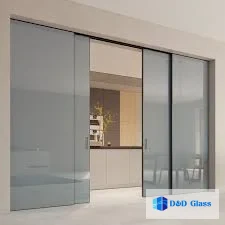 pintu kaca tempered buram sliding