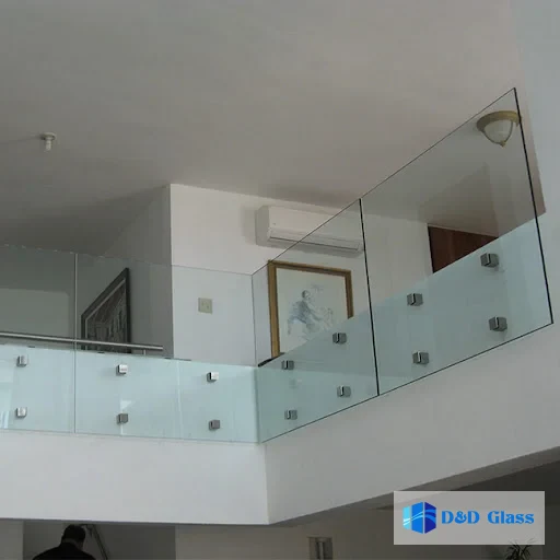 railing kaca laminated standoff