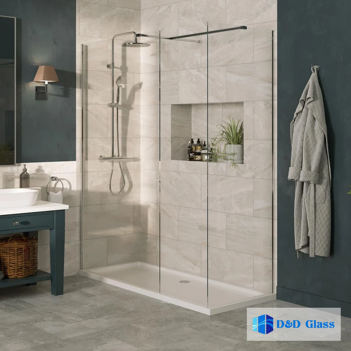 shower glass bening minimalis